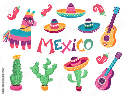 Mexican festival art vector