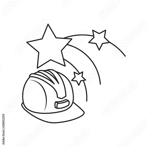 set of stars with helmet secure