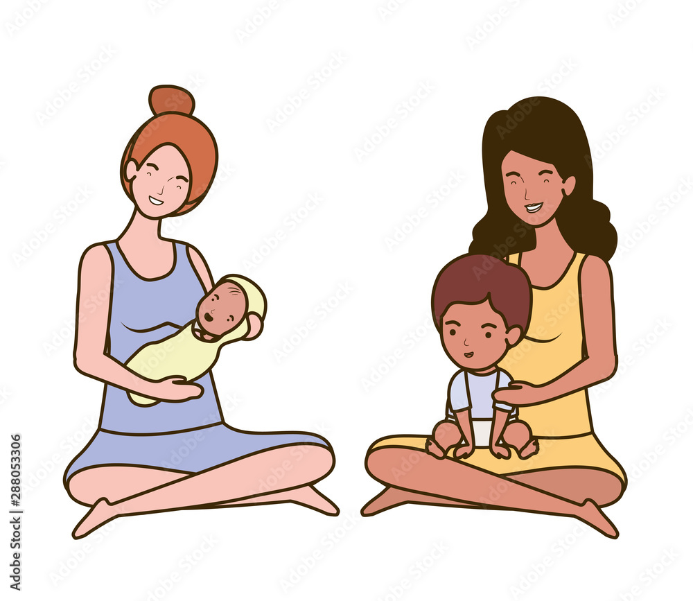 interracial pregnancy mothers seated lifting little babies characters interracial pregnancy mothers seated lifting little babies characters