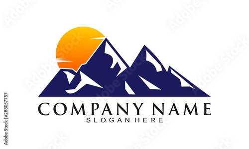 Volcano logo design