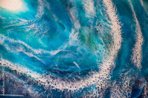 resin art ocean series and process