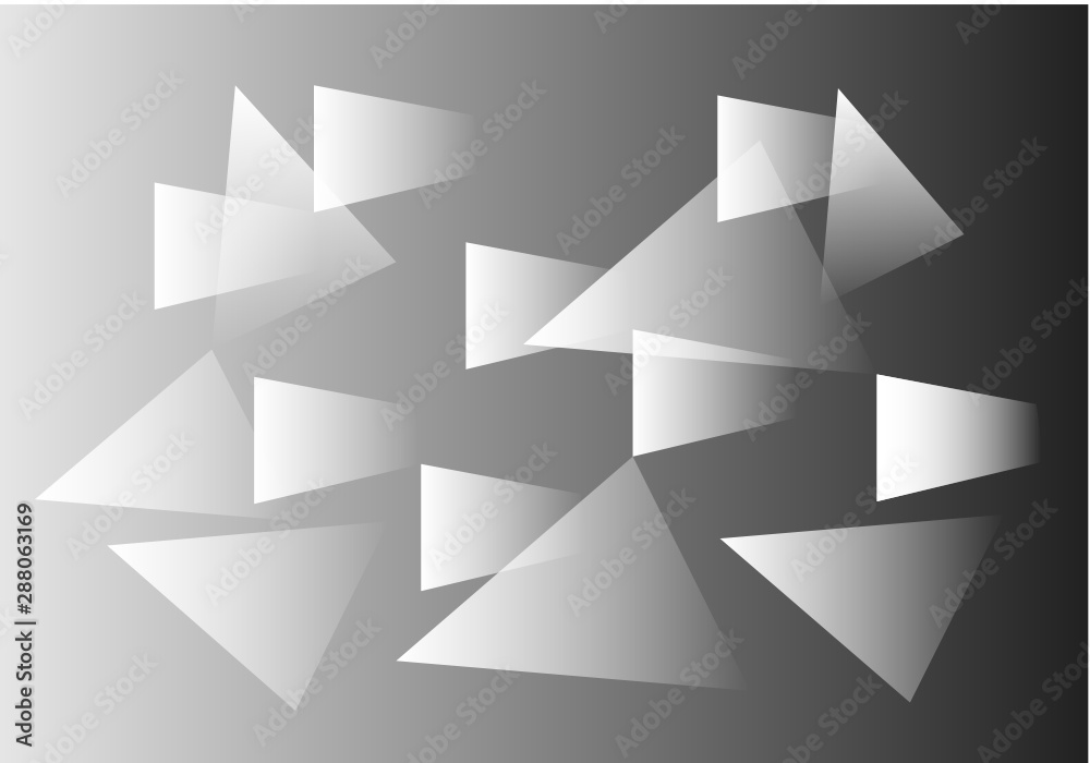 abstract black and white geometric background with triangles
