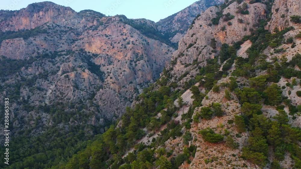 Amazing aerial view of mediterranean mountains. Amazing aerial view of mediterranean mountains.