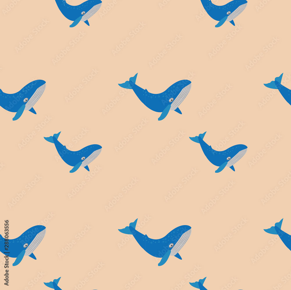 Blue whale pattern Blue whale pattern