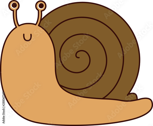 動物のイラスト-かたつむり