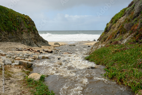 Doud Creek Flowing into the Pacific photo