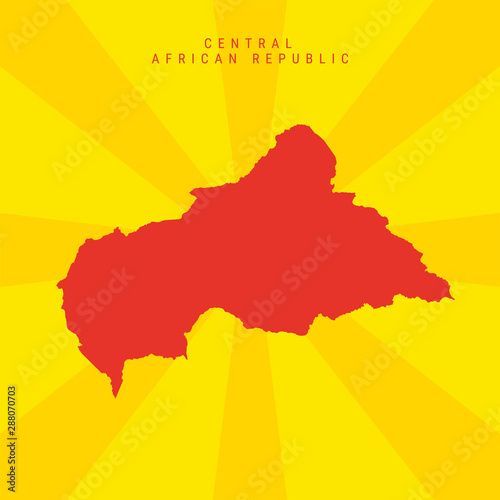 Central African Republic Vector Map