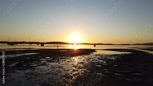 Wallpaper Mural Amazingly beautiful footage of 2 children playing on the beach at Port Stephens NSW Australia with the most amazing sunset creating an incredible silhouette of the 2 as they play Torontodigital.ca