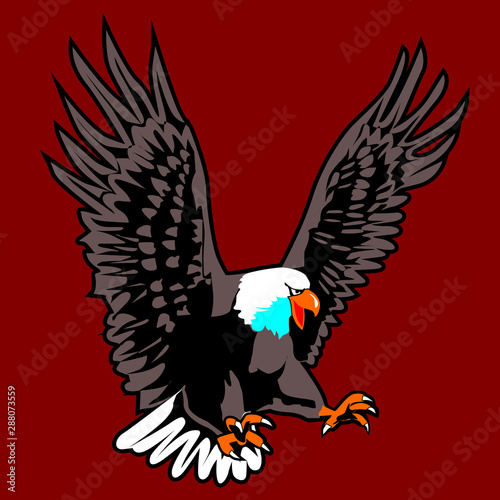 American eagle vector for stikers and cutting Plotter