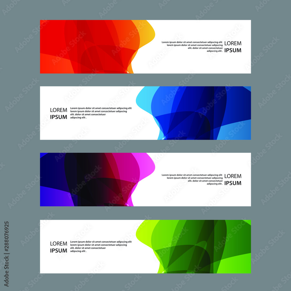 Fototapeta premium Vector Abstract design banner web template