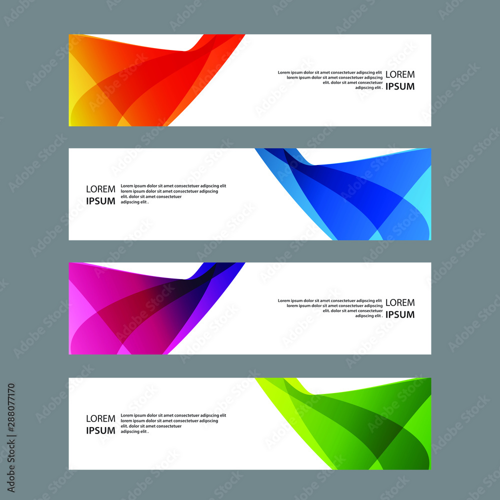 Fototapeta premium Vector Abstract design banner web template