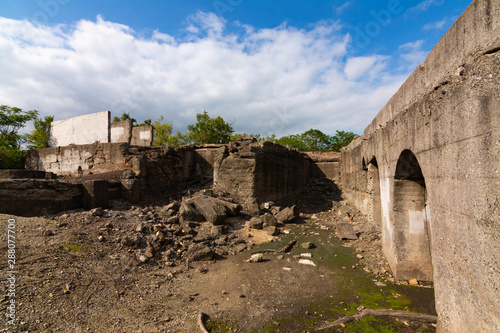 Ruins of old factory photo