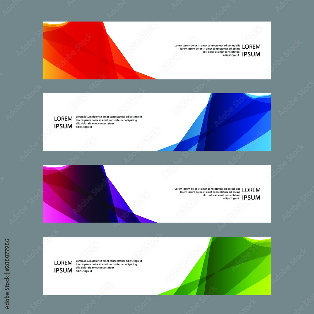 Naklejka premium Vector Abstract design banner web template