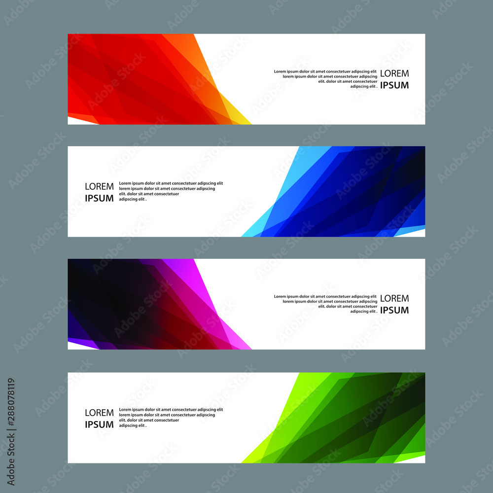 Fototapeta premium Vector Abstract design banner web template