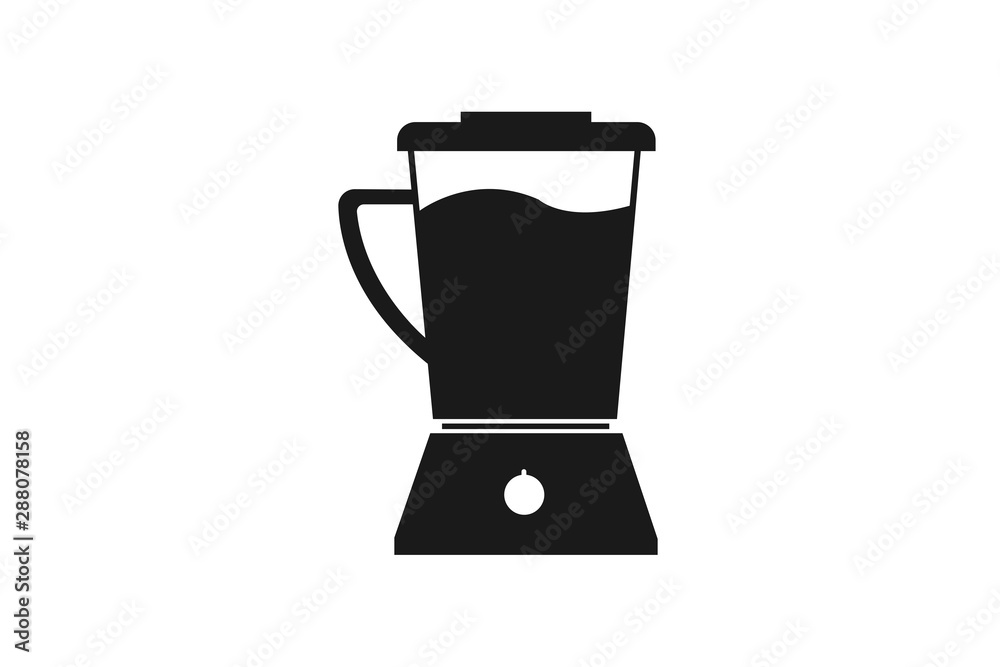 Blender icon. Flat vector illustration in black on white background Blender icon. Flat vector illustration in black on white background