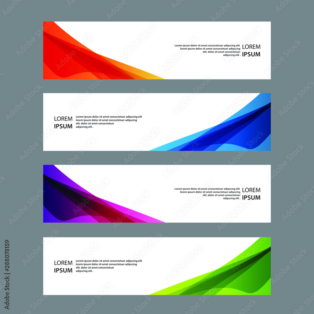 Naklejka premium Vector Abstract design banner web template