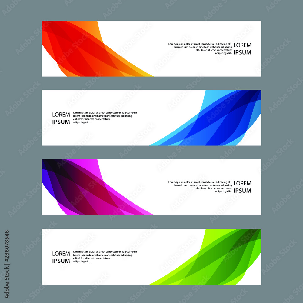 Fototapeta premium Vector Abstract design banner web template