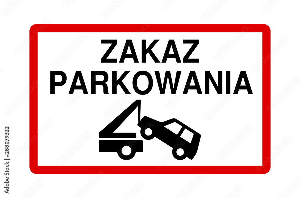 zakaz parkowania