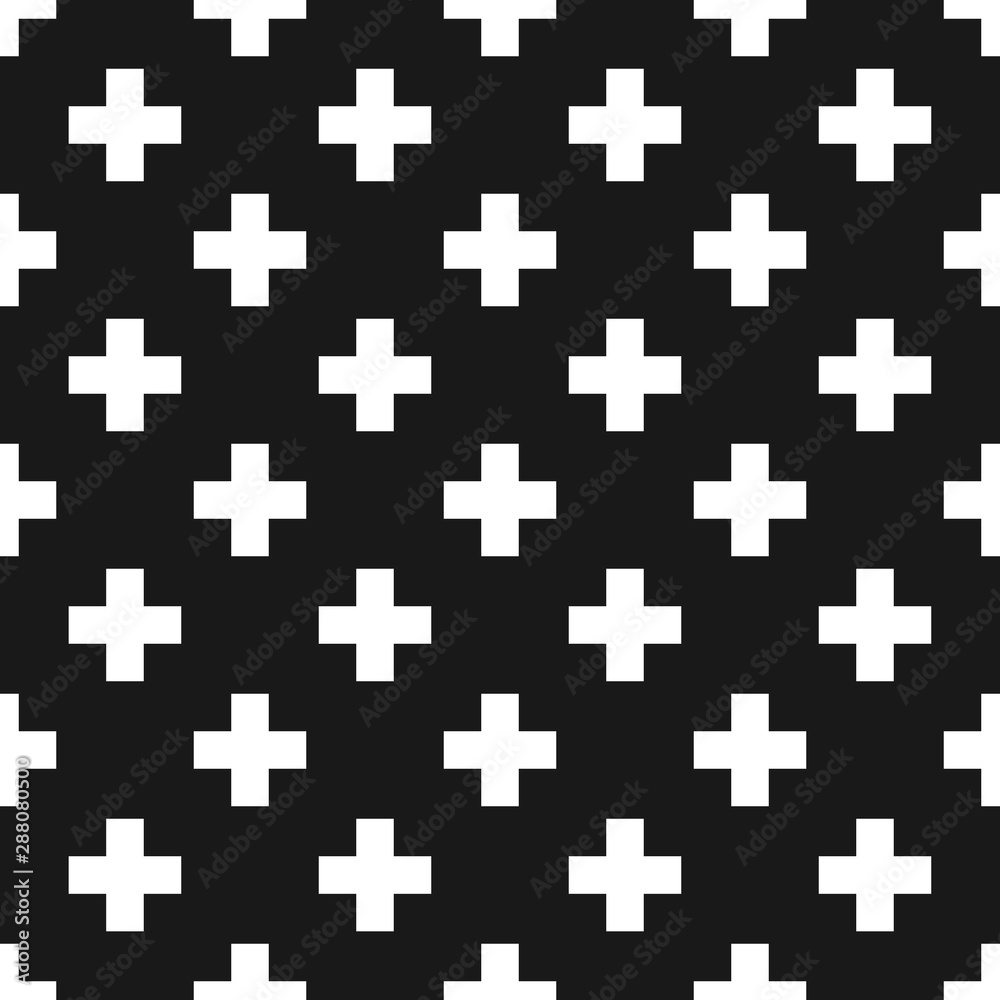 Seamless abstract pattern with cross element. Seamless abstract pattern with cross element.