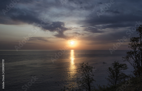 evening sunset and clouds on the sea © Лозовая Людмила
