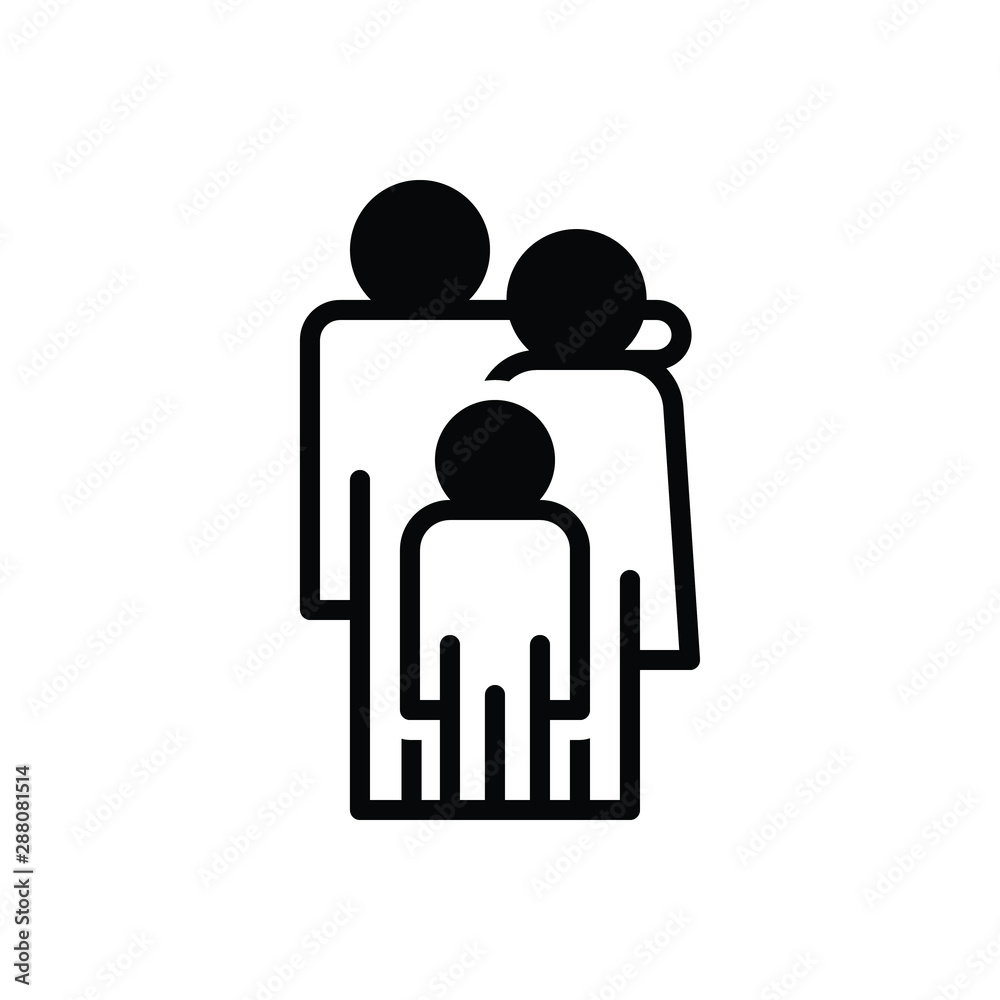 Black solid icon for parent Black solid icon for parent