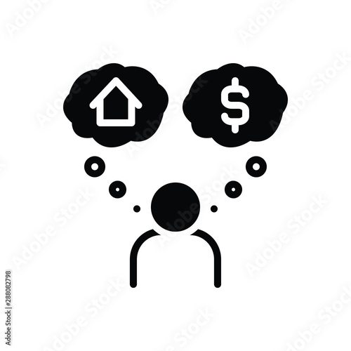 Black solid icon for imagine 