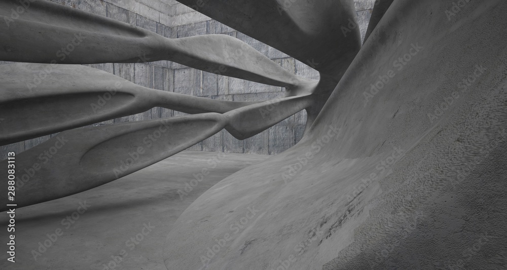 Empty dark abstract concrete smooth interior . Architectural background. 3D illustration and rendering Empty dark abstract concrete smooth interior . Architectural background. 3D illustration and rendering