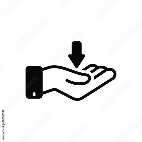 Black solid icon for have 