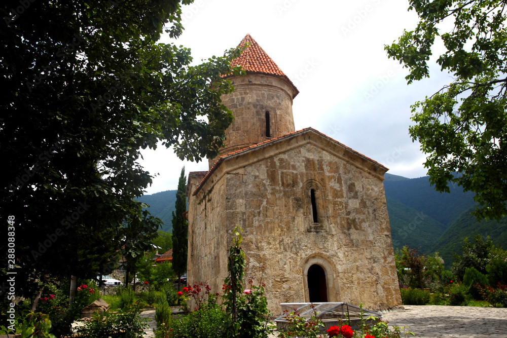 Old albanian christian church in the village of Kish near the town of Sheki in Azerbaijan 