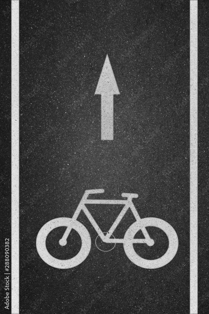 bicycle symbol on road bicycle symbol on road