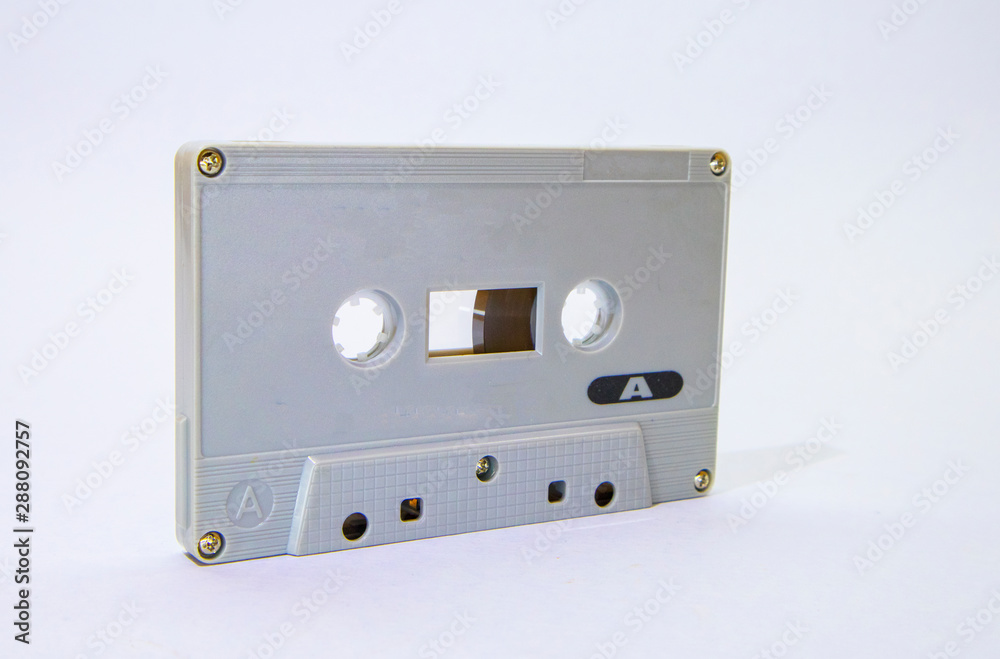 Obraz premium Classic old tape on a white background
