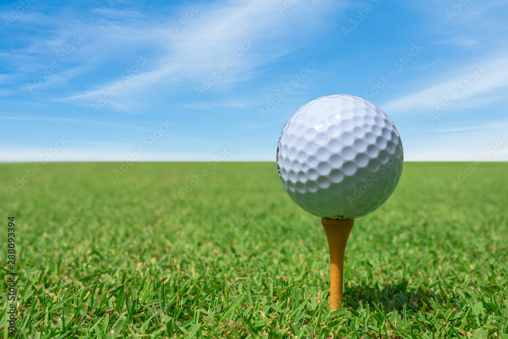 golf ball on a tee golf ball on a tee