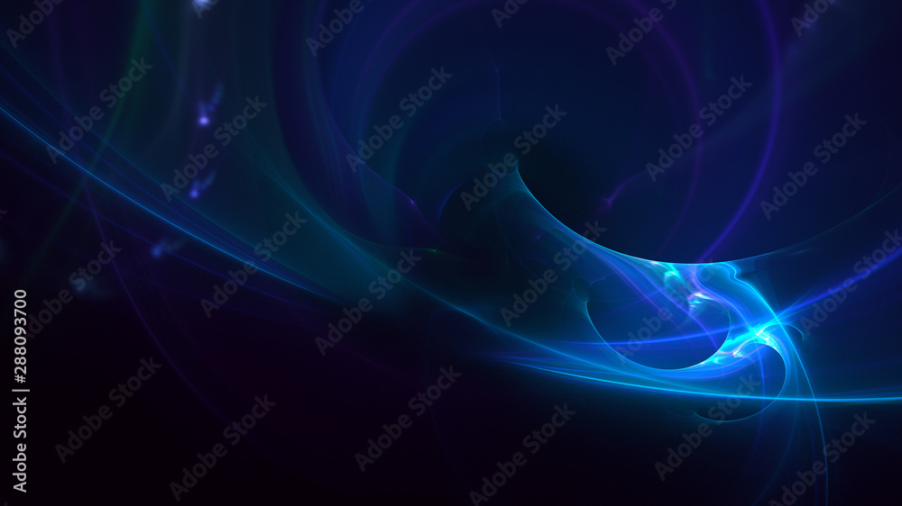 3D rendering multicolored abstract fractal on black background 3D rendering multicolored abstract fractal on black background