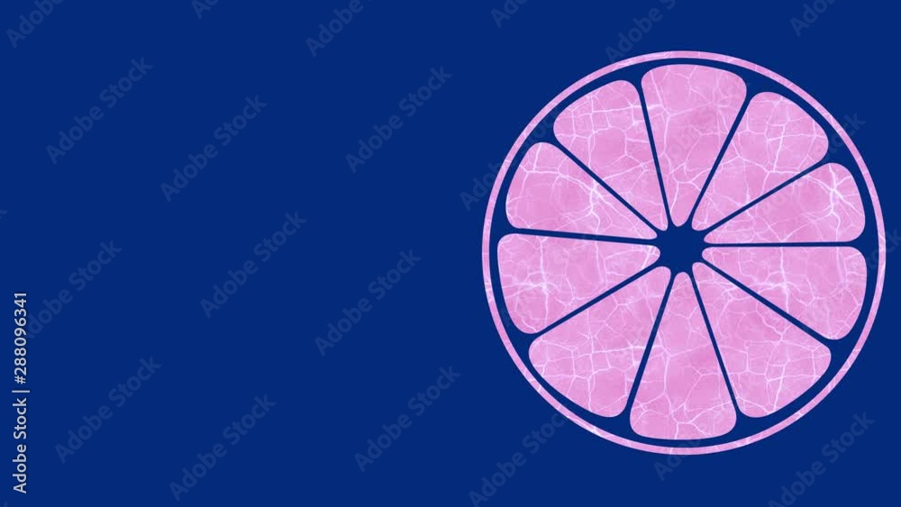 Graphic design on the right side that changes color as it rotates clockwise, composed of colorful shapes and textures, in 16: 9 video format. Graphic design on the right side that changes color as it rotates clockwise, composed of colorful shapes and textures, in 16: 9 video format.