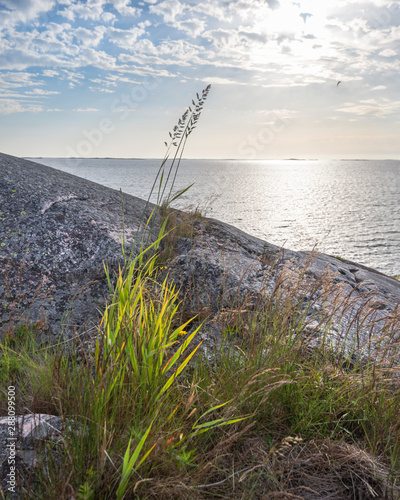 seascape with rocks in Finland archipelago. © tommitt