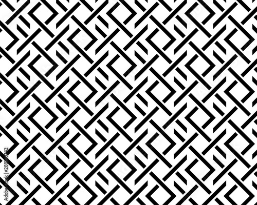 geometric pattern abstract white and black tone vector background, line overlapping with modern concept