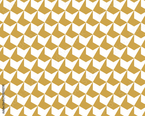 geometric pattern abstract white and gold tone vector background, line overlapping with modern concept