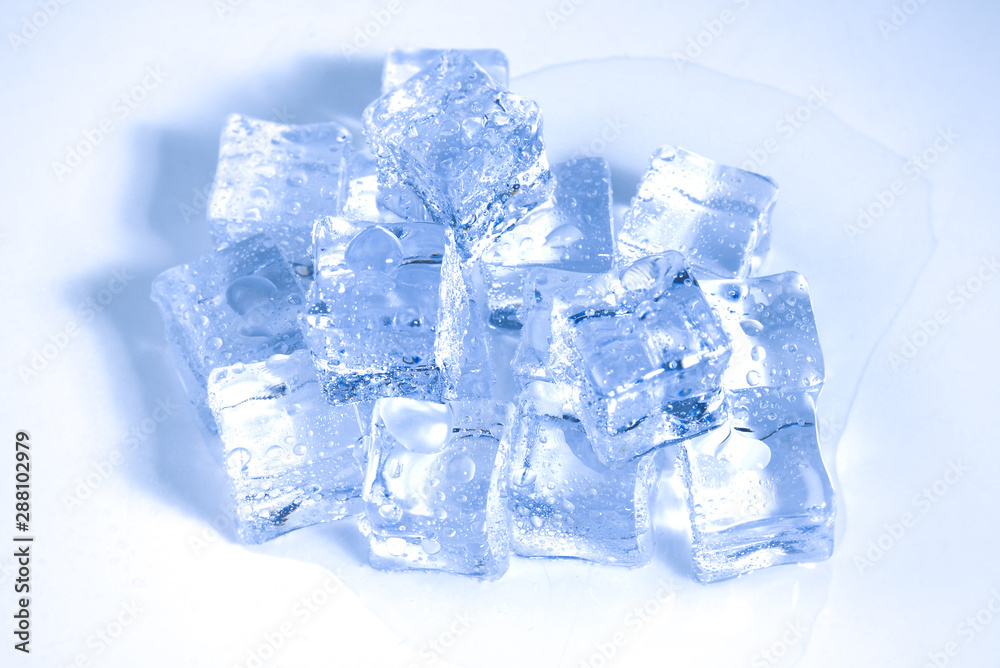 Ice crystal cubes, space for text or design. Ice crystal cubes, space for text or design.