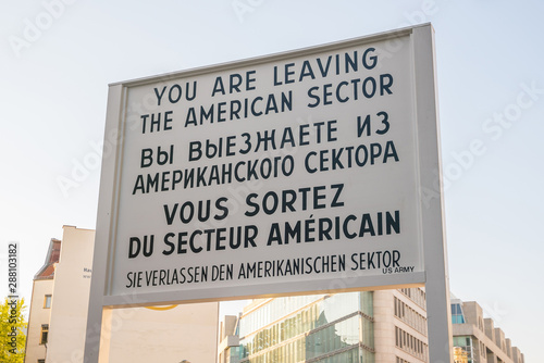 Checkpoint Charlie in Berlin, Germany photo