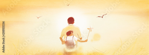 Photography Father's Day, Father, Family, Thanksgiving, Thanksgiving Season, Back Shadow, Fa