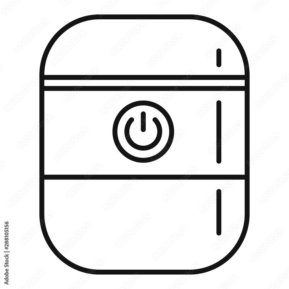System smart speaker icon. Outline system smart speaker vector icon for web design isolated on white background System smart speaker icon. Outline system smart speaker vector icon for web design isolated on white background