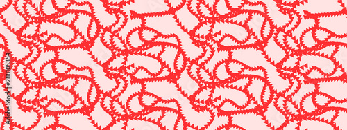 seamless pattern with red triangles in the style of the eighties