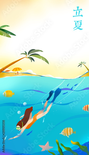 Diving  swimming  tropical  island  beach  tourism  vacation  vacation  holiday  summer  summer  summer  summer  summer  summer  summer  ocean  travel  beach  swimsuit  diving  snorkeling  seabed  res