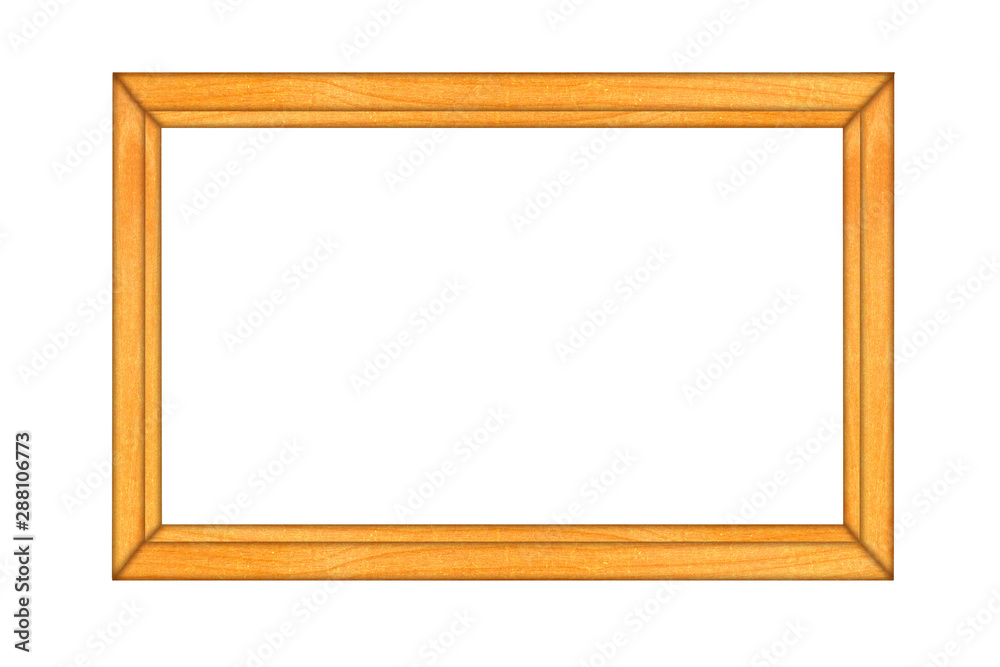 wooden frame isolated on white background wooden frame isolated on white background