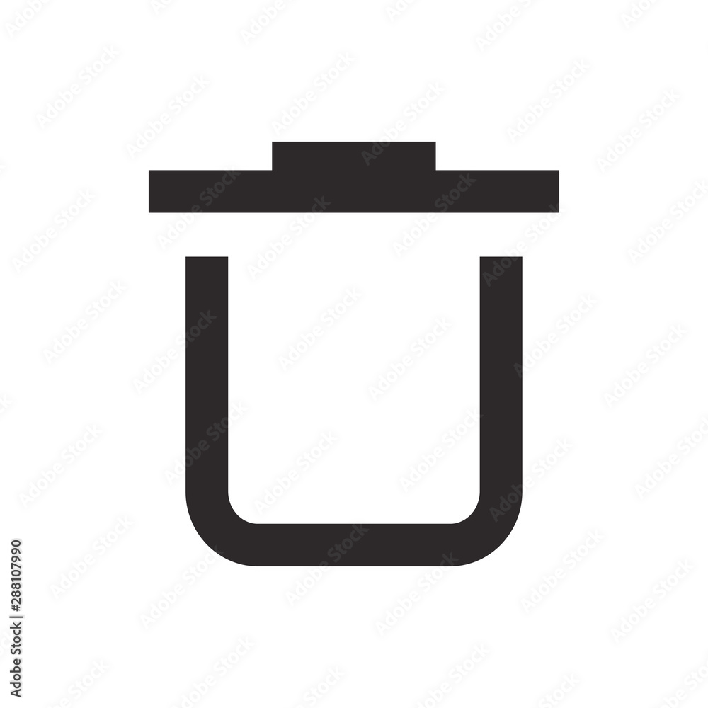 trash can icon vector template trash can icon vector template