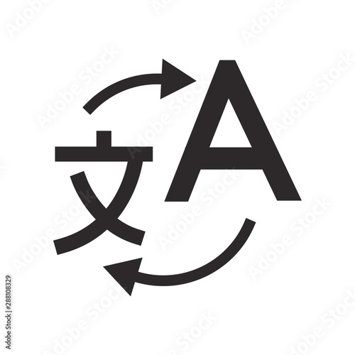 translate icon vector design illustrator