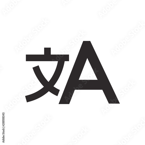translate icon vector design illustrator