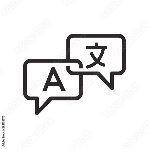 translate icon vector design illustrator