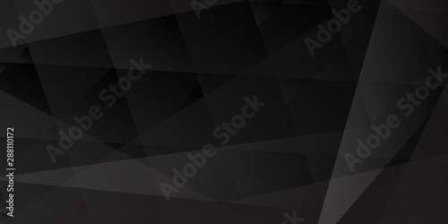 Abstract background of intersecting lines and polygons in black colors