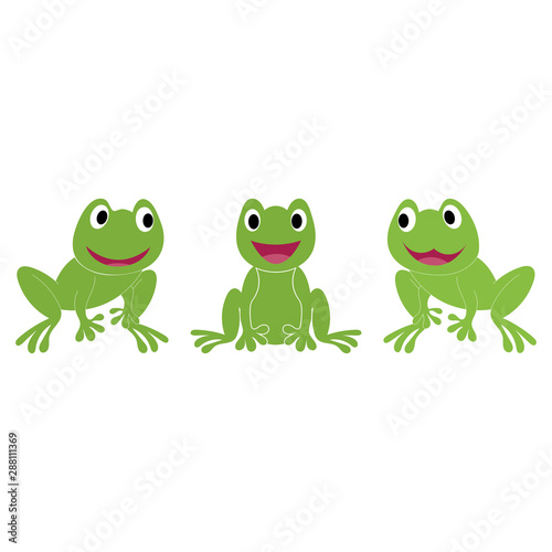 frog symbols logo and template